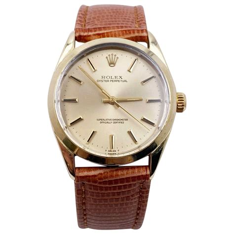 rolex oyster leather band